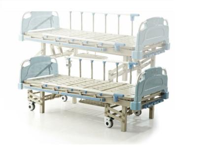 China Wholesale cheap high quality engineering plastic professional manufacturing ABS manual lift full hospital beds for sale