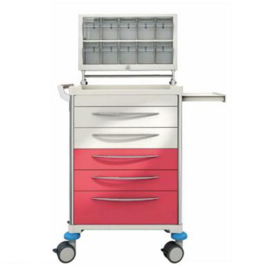 China Helse Quality Price Table Suitable ABS Modern Anesthesia Guaranteed Concave Trolley for sale