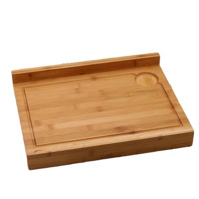 China Natural Fixed Bamboo Chop Cutting Board Sustainable Customized Chopper for sale