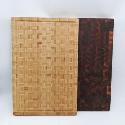 China Viable Hot Sale Customized End Grain Bamboo Cutting Board Bilateral Cutting Board for sale