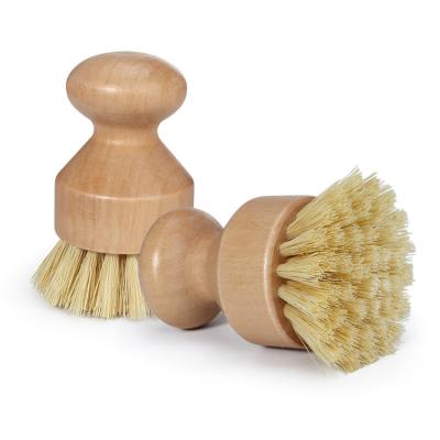 China Sustainable High Quality Household Dish Scrubber Wooden Dish Washing Brush For Kitchen Cleaning for sale