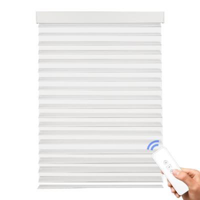 China Eco-friendly Horizontal Curtain Gauze Printed Sunscreen Korean Soft Shangri-La Blind In Window Shades for sale