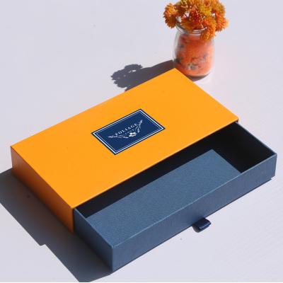 China Wholesale Price Recyclable Custom Logo Gift Paper Cardboard Sliding Drawer Box Packaging for sale