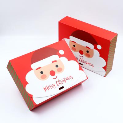 China Recycled Materials Wholesale Christmas Gift Boxes Customized Large Creative Folding Gift Boxes Christmas Gift Packaging Boxes for sale