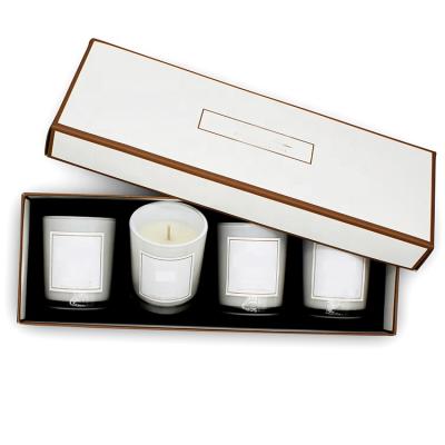 China Handmade Eco Friendly Custom Wholesale Gift Candle Packaging Soy Scented Paper Boxes for sale