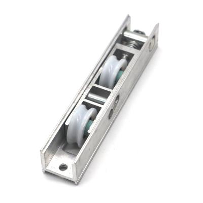 China Modern aluminum sliding double box door window roller heavy duty p65 wheel for iron slide bearing for sale