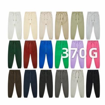 China Breathable Oversized 370G Heavy Fleece Baggy Men's Blanket Cotton Oversized Heavy Sweatpants for sale