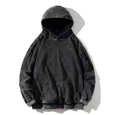 China Anti-Wrinkle Wash Vendor Cotton Hoodies Top Quality Acid Breath Print Custom Oversized Costume Hoodies For Men for sale