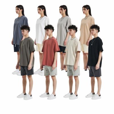 China Hot Selling Classic Men's Wholesale High Quality Wholesale Crew Neck Men's Casual Anti-wrinkle 310G Fitness Sports Leisure Cotton Top T-shirt for sale