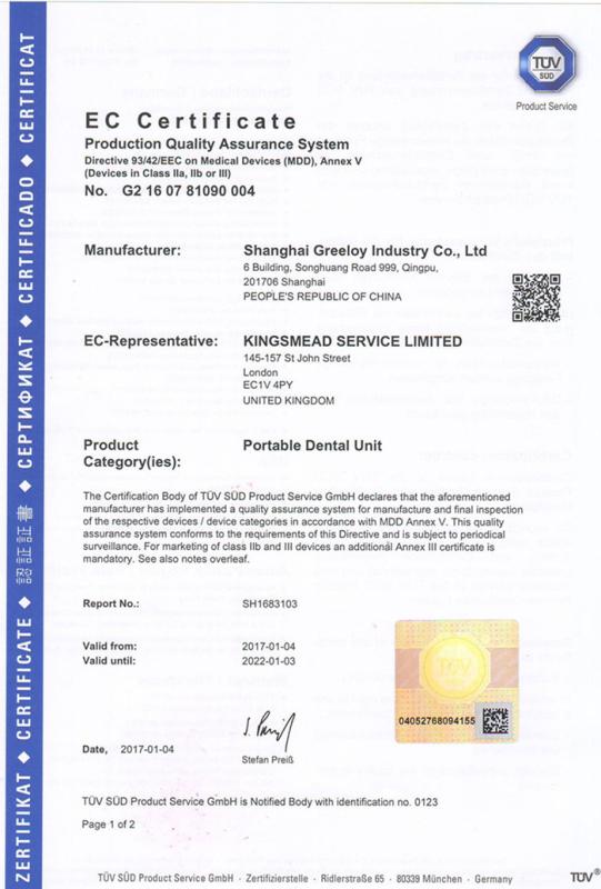 CE - Shanghai Greeloy Industry Co., Ltd.