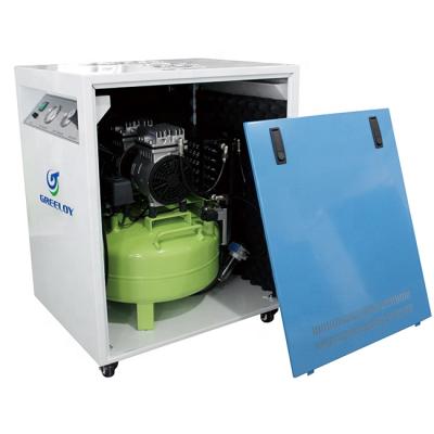 China 6 Gallon Oil Free Super Silent Dryer Compressor With Cabinet For Medical Use for sale