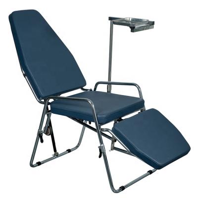 China Dental Regional Foldable Dental Chair Folding Dental Chair Equipment Supplies Portable Dental Chair for sale