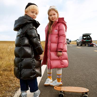 China Anti-wrinkle Kids Wear Girls Winter Stripper Long Down Bubble Coat Quilted Padded Jacket for sale