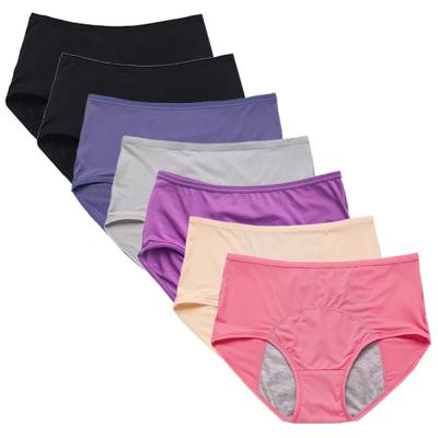 China Plus Size 8XL-M Breathable Menstrual Panties Set Leak Proof Breathable Women's Panites Size 10 Large Color for sale