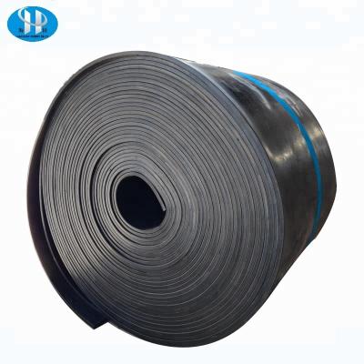 China PE Multi-ply Black Heat Resistance Conveyor Rubber Belt Fabric Rubber Heat Resistant Conveyor Belt for sale