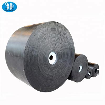 China Conveying Materials High Temperature Steel Strap Conveyor Belt Black High Temperature Resistant Force Rubber Industrial Use for sale