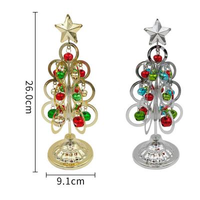 China Christmas Tree Ornaments Home Decor Metal Christmas Decorations One Piece Small Mini Christmas Tree for sale