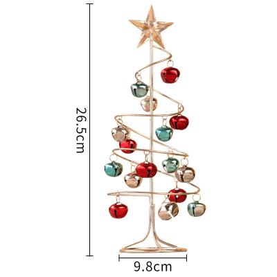 China 2023 Christmas Home Decoration Decor Small Mini Xmas Tree Manufacturer Wholesale Desktop Christmas Trees With Bells for sale