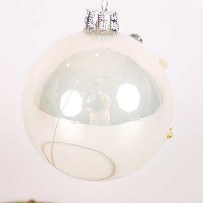 China Water Resistant Diy Plain White Christmas Custom White Decorating Sphere Ornaments Christmas Balls for sale