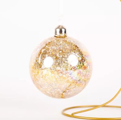 China Water Resistant For Christmas Tree Decorations Hanging Christmas Ornaments Glass Balls for sale