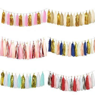 China Europe Party Decoration Aluminum Curtain Party Tinsel String Glossy Fringe Shiny Shimmer Wedding Birthday Door Wall Decor for sale