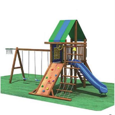 China Customer Customization Customized Endgame Outdoor Wooden Set Equipment Playground Quality Wood Swing Set for sale