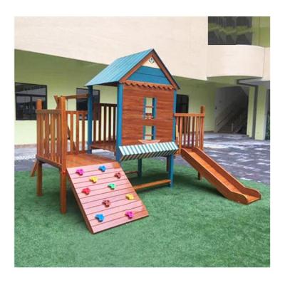 China Customer Customization Customized Endgame Outdoor Wooden Set Equipment Playground Quality Wood Swing Set for sale