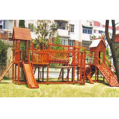 China Customer Customization Customized Endgame Outdoor Wooden Set Equipment Playground Quality Wood Swing Set for sale