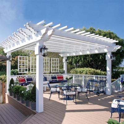 China Custom Sustainable Wooden Shade Gazebo Leisure Garden Pergola for sale