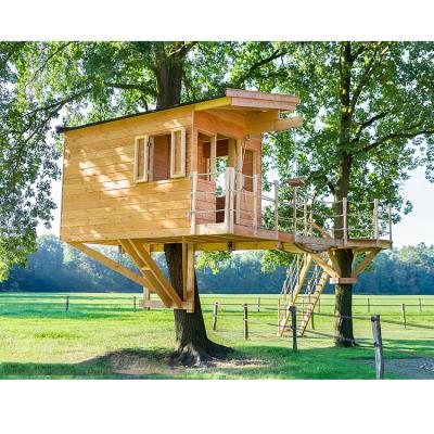 China Customer Customiz High End Sturdy Solid Wood Treehouse Mobile Home Customization for sale