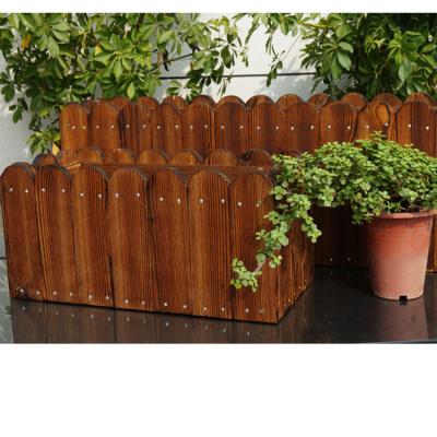 China Custom Fashion Trend Wooden Planter Box Outdoor Garden Flower Stand Customized for sale