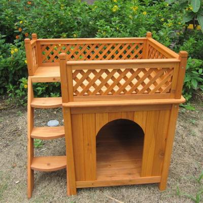 China Sustainable Popular Customized Modern Solid Wood Dog House Kennel for sale