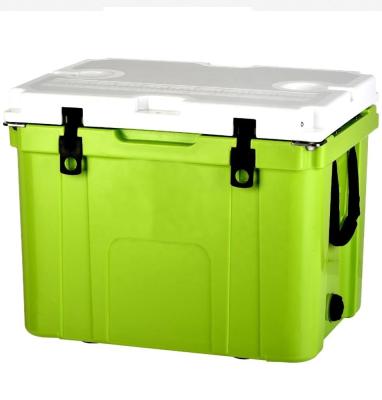 China 2019 Alibaba Best Selling Outdoor 55qt Insulated Picnic Cooler Box Rotomolded Ice Chest Cooler With Wheels for sale