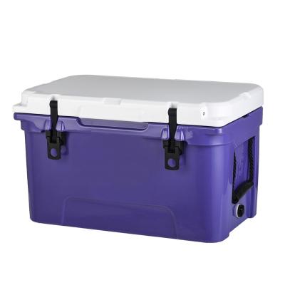 China 45qt waterproof rotomolded purple color flush cooler box for sale