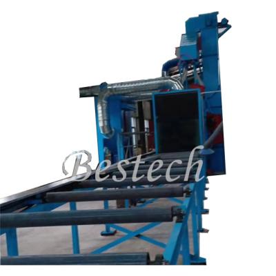 China The factory roller conveyor sand blasting device / shot blasting machine Q6920 for steel sheet for sale