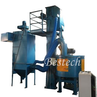 China Factory Castings Heavy Parts Forgings Turntable Shot Blasting Machine/Pulled Sandblaster For Sale for sale