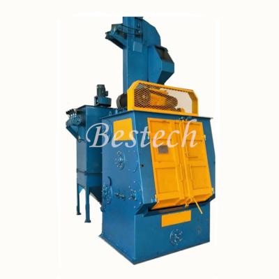 China Q32 Factory Flat Sheet Metal Spring Clip Rubber Belt Tumble Type Shot Blasting Machine for sale