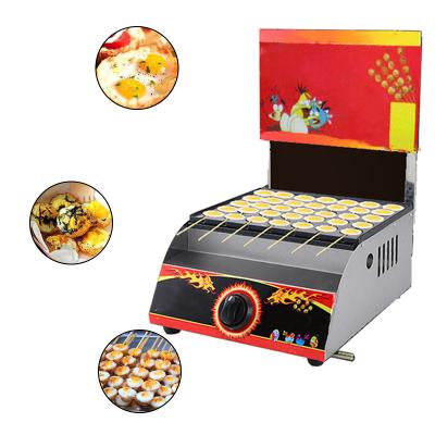 China Large Deli Stainless Steel Deli Quail Egg Fryer Rotisserie Machine Adjustable Thermostat Omelet Making Machine for sale