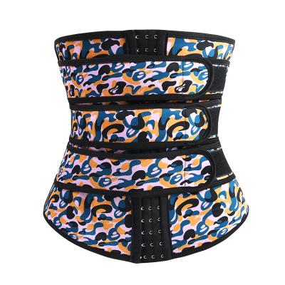 China Antibacterial Body Shaper Compression Belt Three Straps Tummy Control Slimming Neoprene Waist Trainer for sale