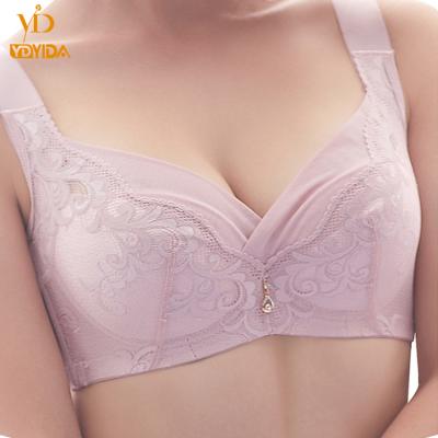 China New Design Fat Soft QUICK DRY Women's Breathable Large Size Underwear Ladies Shape Plump Sexy Lace Plus Size Bra for sale