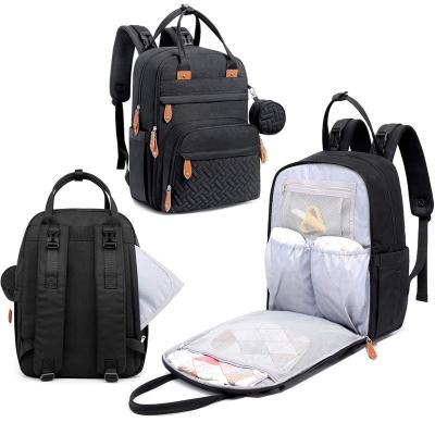 China Fashion Waterproof Leisure Baby Diaper Bag Mommy Backpack Functional Backpack for sale