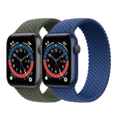 China New Design Flexible Men Sport Nylon Elastic Custom Braided Loop Solo Watch Band For Apple Watch Strap for sale