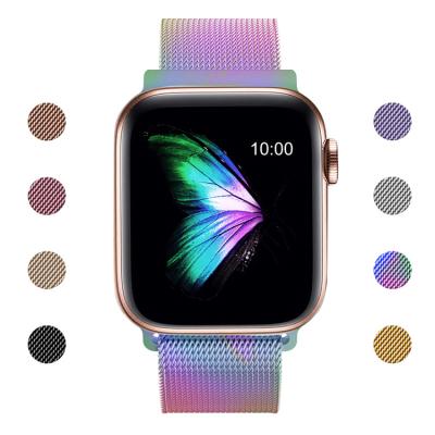 China Fanshion 38mm 44mm Milanese Loop Custom Band For Apple Watch Dropshipping For Apple Watch Bands 6 Series for sale