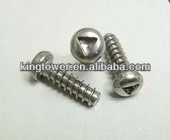 China Triangular Head Screw Stainless Steel Round Head Screw Ni-Plated Washer Assembly for sale