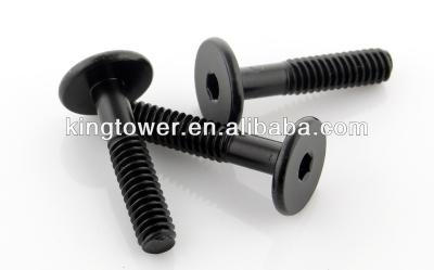 China JCD-LS-100802 Mild Steel Hex Socket Flat Head Furniture Screw for sale