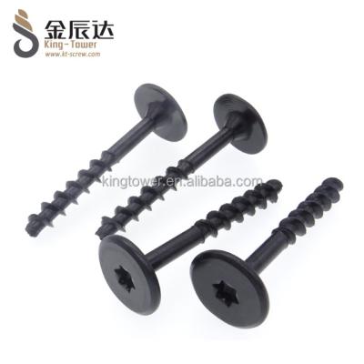 China Torx Drive Screw Black Wood Round Head Screw Drywall Screw Big Head Screw Torx Drive Screw for sale