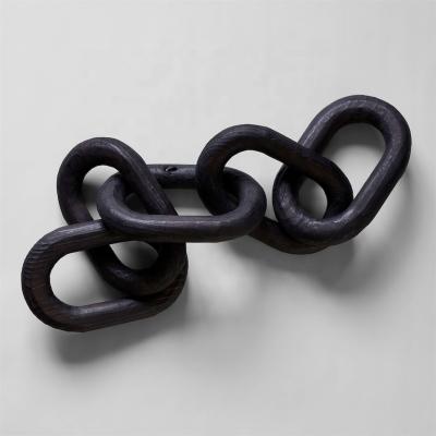 China Europe Wholesale Wooden Black Wooden Chains Home Decor Low Moq for sale