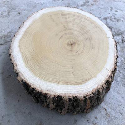 China Natural China Round Wood Slice Mask Big Wood Slices for sale