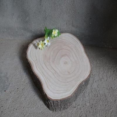 China China Pieces Open Wooden Slices Round Natural Wood Slice Coster for sale