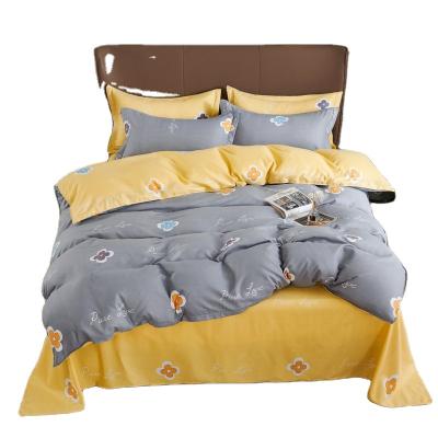 China Wholesale Microfiber Nondisposable Soft Comforter Bedding Set Duvet Cover Sheet Pillowcase for sale